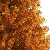 vidaXL Božično drevo med 150 LED z stojalom Zlata 120 cm PET | Shoptok.si