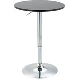  Okrugli barski stol okretna baza 360° podesiva visina čelik crni Ø61x70-90 cm | shoptok.hr
