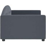 vidaXL Raztegljiva postelja temno siva 90x200 cm žamet | Shoptok.si