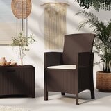 The Living Store Vrtni stol z blazino PP ratan rjav - Vrtni Stol, (21468662) | Shoptok.si