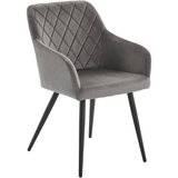 Livetastic naslanjač, les, kovina, tekstil siva, črna | Shoptok.si