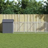vidaXL Pasja uta s streho antracitna 117x813x123 cm pocinkano jeklo Cene