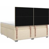  Boxspring krevet s madracem Krem 180 x 200 cm Tkanina 200 x 180 x 140.5 cm | shoptok.hr