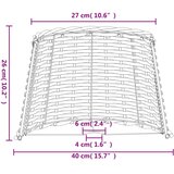  Sjenilo za svjetiljku bijelo Ø 40 x 26 cm od pruća | Eponuda.com