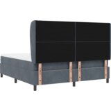 Box Spring Krevet s Madracem Tamnosivi 180x200 cm Baršun | shoptok.hr