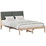  Okvir za krevet s uzglavljem Smeđa 135 x 190 cm tkanina | shoptok.hr