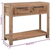  Konzolni stol 82 x 33 x 73 cm od masivnog bagremovog drva | shoptok.hr