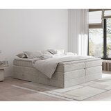 Maison de Rêve Bež boxspring krevet s prostorom za odlaganje/bez uzglavlja 200x200 cm Juniper – | shoptok.hr