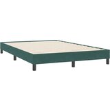 Box Spring krevet s madracem tamno zeleni 160x220 cm baršun | shoptok.hr
