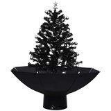  Božićno drvce koje sniježi sa stalkom crno 75 cm PVC | shoptok.hr
