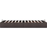 vidaXL Otomanski posteljni okvir brez vzmetnice rjav 80x200 cm blago, (21611213) | Shoptok.si