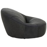 Premier Housewares Crna kožna fotelja Hoxton – | shoptok.hr