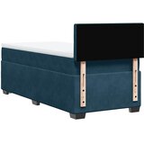 Box spring krevet s madracem tamnoplavi 90x200 cm baršunasti | shoptok.hr