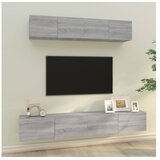  4-dijelni set TV ormarića sivog sonome konstruirano drvo | shoptok.hr
