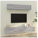  Komplet TV omaric 4-delni siva sonoma inženirski les | Shoptok.si