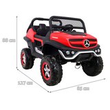  Licencirani auto na akumultor Mercedes BENZ UNIMOG - crveni | shoptok.hr