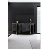 Hanah home Luxe komoda, sivo-zlatna | Eponuda.ba