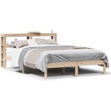 vidaXL Posteljni okvir z vzglavjem 120x200 cm trdna borovina, (21292607) | Shoptok.si