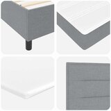 s opruga kutije Svijetlo siva 120 x 190 cm tkanina | shoptok.hr