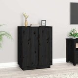  Komoda crna 60 x 35 x 80 cm od masivne borovine | Eponuda.com