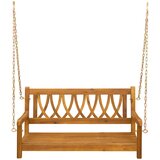  Ljulska klupa za vrt Prirodna 110 x 56 x 58 cm | shoptok.hr