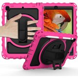 NIKCORP Ovitek za iPad 6/5/Pro 9.7" s stojalom, ročajem in naramnim pasom, odporen na udarce, trislojna zaščita, roza barva, (5000139133) | Shoptok.si
