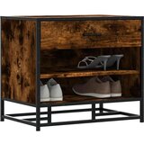 vidaXL Klupa za cipele dimljeni hrast konstruirano drvo i metal | shoptok.hr
