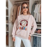DStreet Bluza damska oversize z nadrukiem LALA VIBE różowa | Shoptok.si
