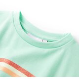  Dječja haljina s vezicom jarkozelena 128 | shoptok.hr