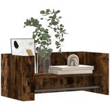  Zidna polica smeđa boja dimljenog hrasta 70,5x35x30,5 cm drvena | Eponuda.com