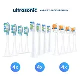 All-in-One Premium komplet nastavkov za Philips Sonicare C3 Advanced Plaque Defense, W2 Optimal White, A3 Premium All-In-One