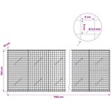  Gabion s žicom debljine 3,5 mm i mrežom 5x5 cm 1150x10x100 cm Slike