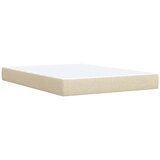  Krevet s oprugama i madracem krem 160x200 cm od tkanine | shoptok.hr