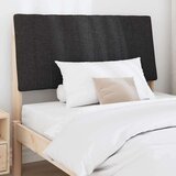 vidaXL tapecirano vzglavje črna 100 cm masivno borovo les | Shoptok.si