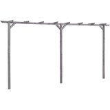 vidaXL Vrtna pergola siva 400 x 40 x 205 cm od impregnirane borovine | shoptok.hr