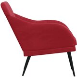  Fotelj vinsko rdeč 63x76x80 cm žamet, (20929518) | Shoptok.si