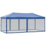 vidaXL zložljiv vrtni šotor s stranicami moder 3x6 m | Shoptok.si