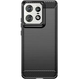 Techsuit Carbon Silicone ovitek za Motorola Edge 50 Pro – črn | Shoptok.si