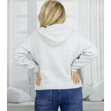 Pri Short unzipped hooded cardigan sweater with zipper NORA | Shoptok.si