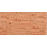  Zidna polica za umivaonik od čelika i masivne bukovine Smeđa 100 x 50 x 2.5 cm | shoptok.hr