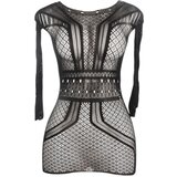 Subblime 951931 - odprta hrbtna mrežasta obleka - (črna) - S-L | Shoptok.si