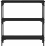  Konzolni stol crni 75 x 22,5 x 75 cm od konstruiranog drva | shoptok.hr