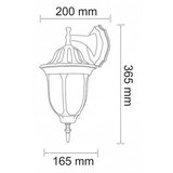  LED spoljašnje zidno svetlo FLORENCJA 1xE27/10W/230V IP43 | Eponuda.com