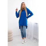 Kesi Insulated sweatshirt with a longer back part purple blue | shoptok.hr