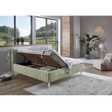 Meise Möbel Svijetlo zeleni tapecirani bračni krevet s podnicom 180x200 cm Mattis – | shoptok.hr