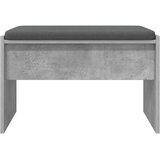  Klupa za hodnik s jastukom Betonski sivi 63 x 38 x 40 cm | shoptok.hr