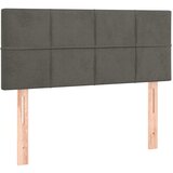 Maison Chic posteljno vzglavje - vzglavna omarica - nočna omarica temno sivo 100x5x78/88 cm žamet, (21706603) Cene