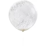 Ginger Ray® veliki baloni s konfetima white
