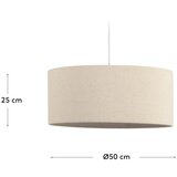 Kave Home Kremno belo senčilo ø 50 cm Nazli – | Shoptok.si