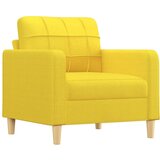  The Living Store Fotelj svetlo rumen 60 cm blago - Fotelj, (21445374) | Shoptok.si